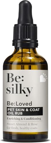 Be:Loved Be:Silky Detangling Dog Coat & Skin Oil – 50ml – Conditioning Massage Oil with Rose, Lavender & Vitamin E – Adds Shine, Moisture & Calm Fragrance