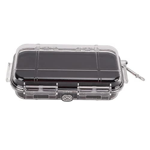 Outdoor Dry Box, Camping Storage Box Water Proof Shockproof Box Outdoor Airtight Case with Shock Absorption Liner Transparent for Camping, Hunting, Hiking, Boating, Fishing