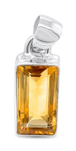 Genuine 4ct Golden Citrine 925 Solid...
