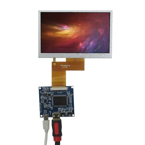 Image of 4.3 Inch Portable LCD Monitor, 480x272 Resolution, with Mini-HDMI Driver Board, Compatible with Raspberry /Orange Pi, PC, Gaming Consoles, Microscopes