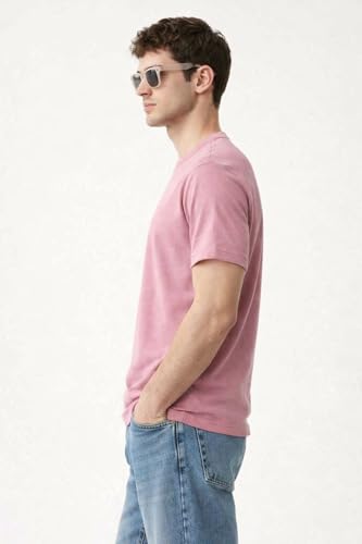 Image of Men's Oversized T-Shirt, Cotton Blend, Soft Fabric, Crew Neck, Short Sleeve