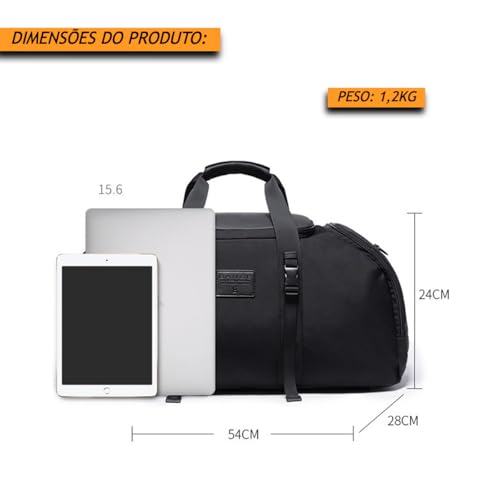 BANGE Mochila Impermeável para Viagem Mala de Bordo Premium Multifuncional 35L Com Bolso Separado pa