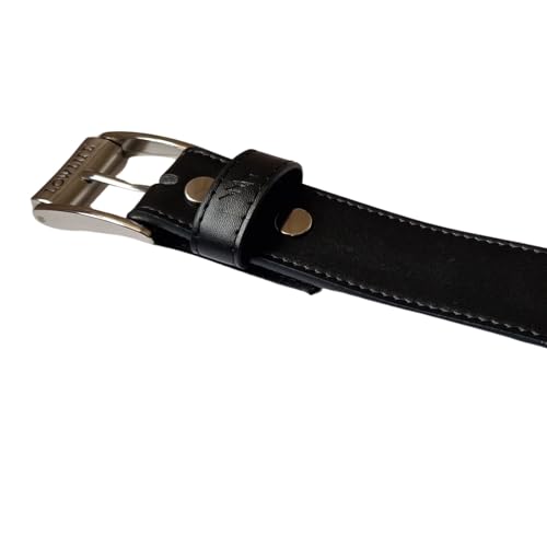 Lowlife Sphere Leather Belt in Black3