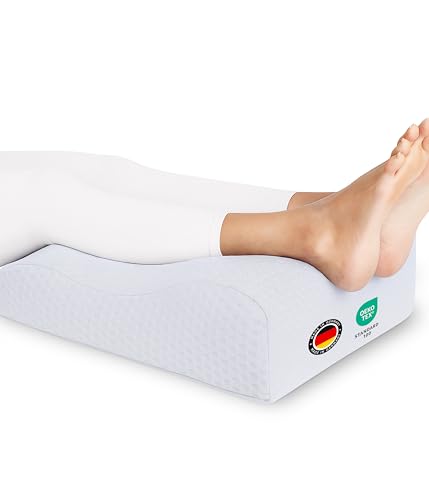 Medicline Venenkissen – Ergonomische Beinhochlagerung für Entspannung & bessere Durchblutung – Atmungsaktiv, für Allergiker geeignet, Oeko-TEX® Zertifiziert – Made in Germany