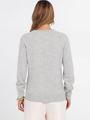 Image of ANRABESS Women Long Sleeve Rolled Neck Fall Lightweight Sweaters Top