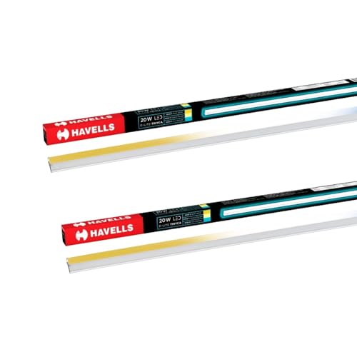 Havells 20W 3 in 1 LED Batten Tubelight|Energy Efficient|Three Co...