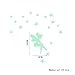 ufengke Fairy Stars Switch Wall Decals Fluorescence Stickers Glow in The Dark, Living Room Bedroom Removable Wall Stickers Murals