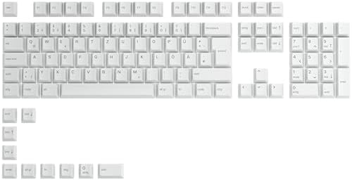 GLORIOUS GPBT Tastenkappen (115x) Cherry-Profil, PBT, ISO, Arktisches Weiß