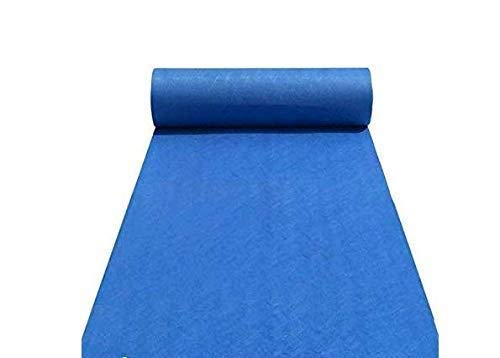 Imra Carpet Persian Carpet (Blue, Polyester Silk, 4 X 20 Feet)