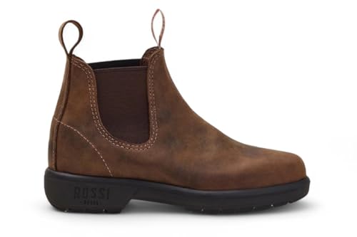 Infinity Leather Botines de Trabajo Chelsea Unisex Australianos Rossi Endura 303 de Cuero Color Tostado