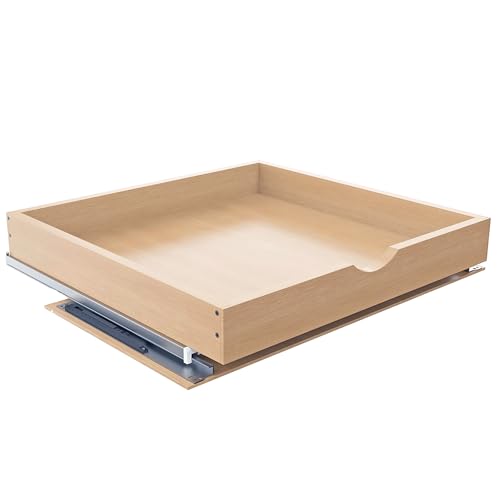 Pull Out Drawers for Cabinet Wood 24' W x 23' D x 4.5' H Slide Out Organizer and Storage Kitchen Cabinet Drawers Slide Out Shelves Pull Out Shelves in Kitchen Pantry Bathroom with Soft Close
