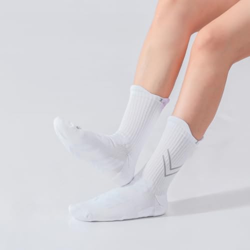 LeaderKing 2 Or 4 Pairs Of Men's Breathable Buffer Running Socks 3d Non-Slip Sports Socks Moisture-Wicking Hiking Socks3