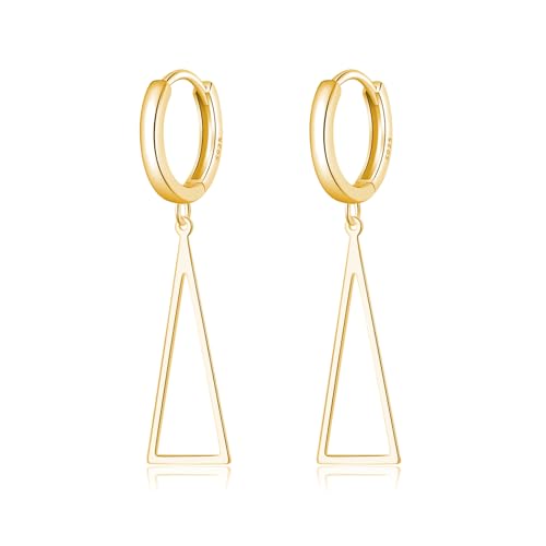 Créoles triangulaires argent 925 Reffeer pour femme et adolescente