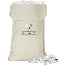 Viski Bartenders Lewis Ice Bag - Extra Large Professional Grade Canvas Ice Crushing Bag with Reinforced Seams for Chilled Cocktails - 10 x 18 Set of 1