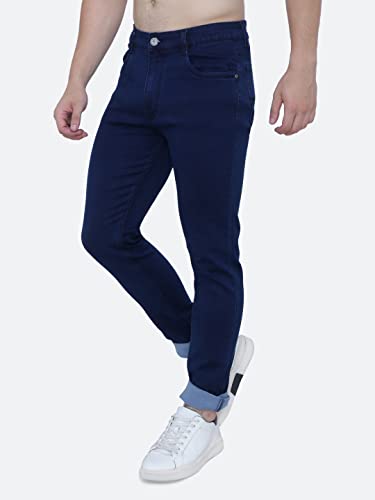 Image of Strechable Denim Regular Fit Mid Waist Light Weight Soft Feel Stretchable Denim Jeans Pant for Men