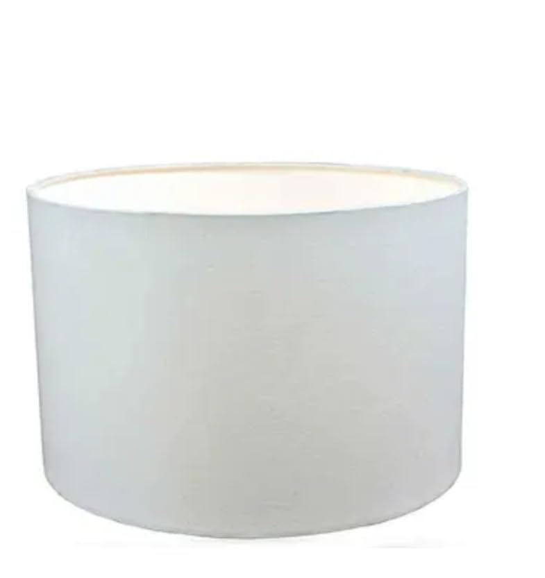 A.J Handicraft Drum Lamp Shade 12"inch Table & living, room Bedroom [Shade Color White]-image-30