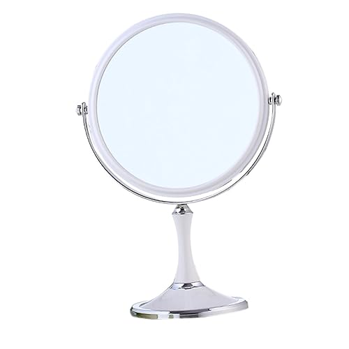 Espejo de Maquillaje Doble Cara 360° 8 Pulgadas Blanco