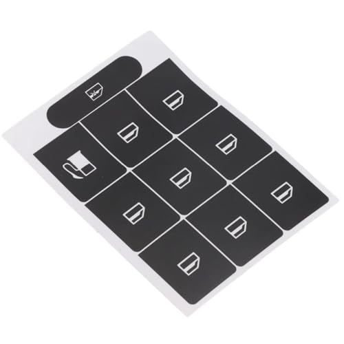 Pegatinas para Golf MK5 kit reparación de botones elevalunas de coche negro 3