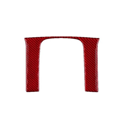センターコンソール装飾ストリップ Car Central Control Gear Shift Panel Accessories Carbon Look Sticker For CRV 2016-2021(Red)