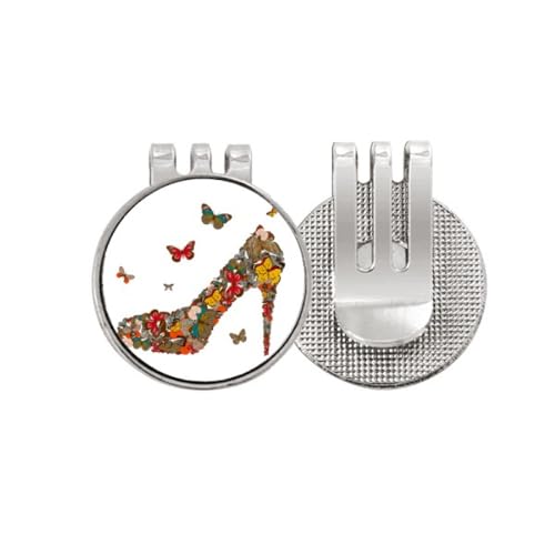 Marqueur de balle de golf original idée cadeau pour golfeuse motif talon haut émaillé