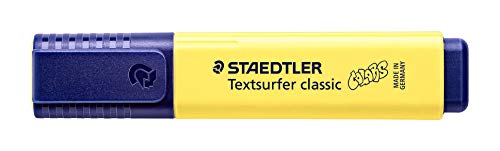 STAEDTLER 364 C100 VE Rotulador Fluorescente Textsurfer Classic, 10 Marcadores de Color Amarillo Girasol