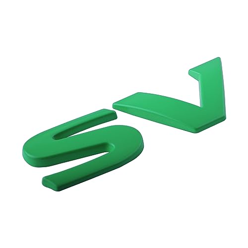Image of 1PC SV Emblem for Car Decoration Metal Badges 3D SV Sticker Decal Fender Sticker Badges Nameplate Easy Installation for Car /SUV /Truck (Green)