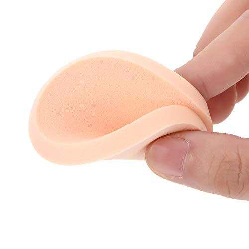 12 Packungen Gesichtsschwämme, Make-up-Schwamm, Einheitsgröße, Erwachsene, Unisex, Schaumstoffschwämme (Farbe der runden Haut)