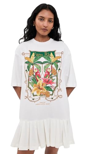 FARM Rio Women's Tropical Royalty Mini Dress, Off-White, XXS : Clothing, Shoes & Jewelry