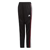 adidas Kids' Tiro 19 Training Soccer Pants, Black/Power Red/White/Bold Blue, Small