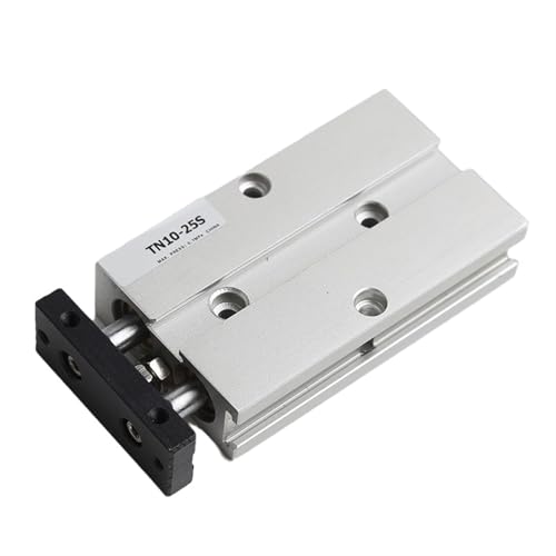 Cilindro neumático de doble vástago TN10 con carrera corta de 15mm para actuador 4