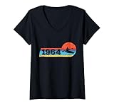 Photo Gallery donna kayaks canoe-rafting barche vintage 1964 compleanno kayaker maglietta con collo a v Photo Gallery donna kayaks canoe-rafting barche vintage 1964 compleanno kayaker maglietta con collo a v