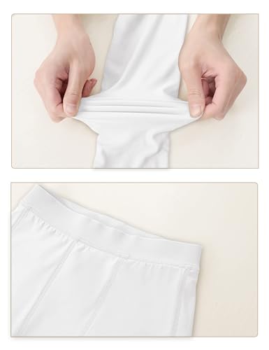 Daydance White Girls Base Layers Athletic Compression Undershirts And Leggings For Training thumb #4