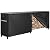 VIVOHOME 8ft Heavy Duty Indoor Outdoor Firewood Storage Log Rack with Cover Combo Set Black