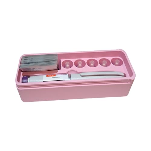 Monjaro KwikPen Weight Loss Pen Fridge Hard Case Travel Hardshell Diabetes Case for Monjaro (Pastel Pink)