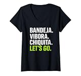 Mujer Bandeja Vibora Chiquita Padel Entrenador Regalo Hombre Mujer Camiseta Cuello V