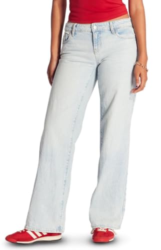 PacSun Women's Zoe Low Rise Girlfriend Jeans Light Indigo