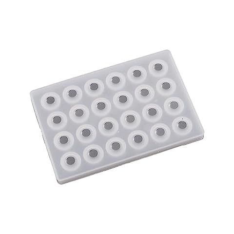 SUQIKMX Crystal-Clear Resin Mold for Mancala Board Game Silicone Resin Molds with Screw Family Party Board Games Craft Cover