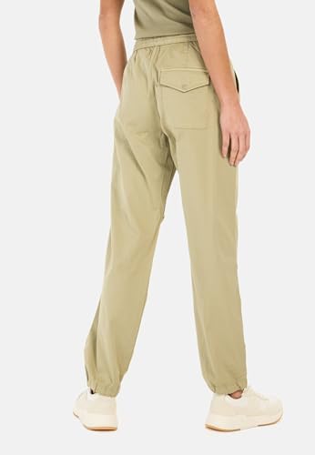 Pantalon femme camel active décontracté chic en coton extensible léger