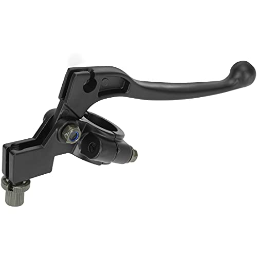 FVRITO 7/8" Left 22mm Universal Clutch Brake Handle Lever Perch for XR80 XR100 CRF70 CRF80 SSR(Apollo,TTR) 125cc SR125 Coolster Roketa Baja ct200u-ex ct200u Pit Dirt Motor Bike Motocross Parts Black