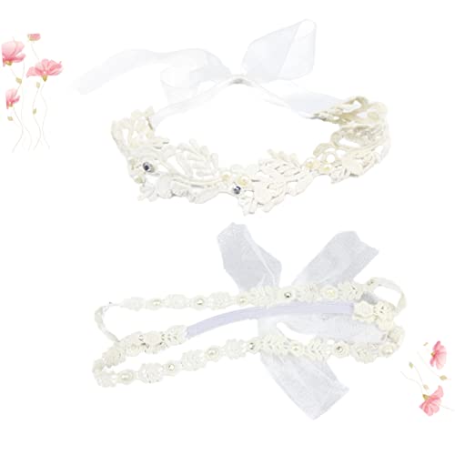 Abaodam 4 Pcs cocar de bebê laços de cabelo para bebês meninas hijab fitas de cabelo tiara lenço de