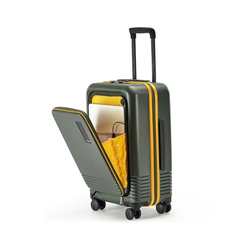 MOKOBARA Unisex-Adult The Cabin Pro Polycarbonate Hardsided Luggage 8 Wheel Trolley Bag, With Usb Charging Socket Travel Suitcase