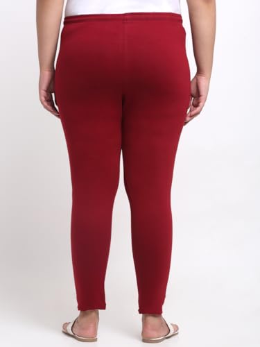 Image of Soft Cotton Ankle Lenght Solid Regular and Plus 35 Colours Leggings for Womens and Girls (Sizes :- M to 6XL)
