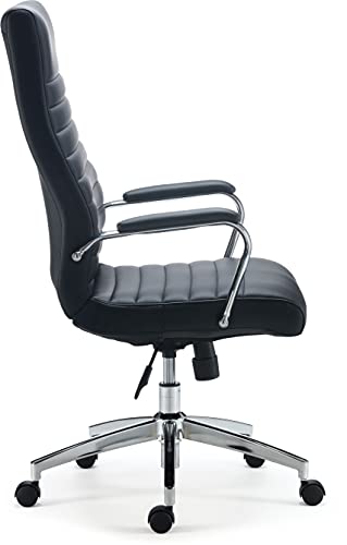 helvetica leather swivel office chair
