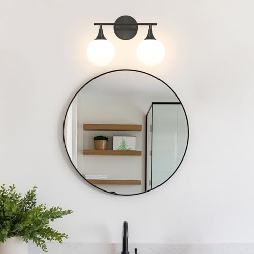 Image of Daunton Modern Matte Black Bathroom Vanity Light - Energy Efficient G9 Base Bathroom Lighting Fixtures Over Mirror, Anti-Glare 14.2 Inch Soft Illumination for Makeup & Shaving, Stylish and Affordable