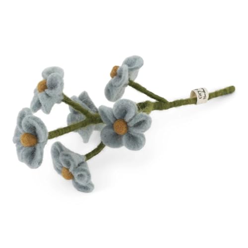 Én Gry & Sif kleine Filz Filzblume Vergiss Mein Nicht Veilchen/Blumenstrauß - Filzblumen - Ostern - Frühling (Vergissmeinnicht)