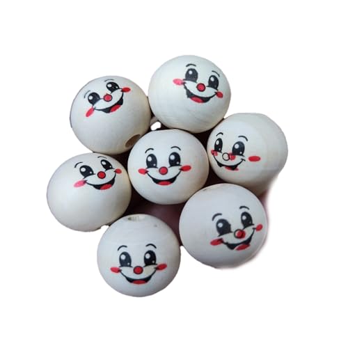 Benyong 100 Stück Holzkugeln Mit Gesicht Für Sorgenwurm Holzköpfe Mit Zum Basteln Für 20mm Sorgenwürmchen Holzköpfe Holzkopf Mit Gesicht Für Sorgenwürmchen Holzköpfe Für Sorgenwürmchen (10)