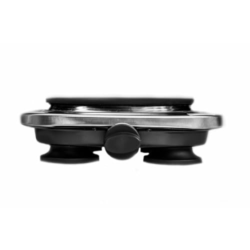 Miniatura 5 de Camry Cr6510 Hornillo Eléctrico, Placa De Cocina, Regulador De Temperatura, Acero Inoxidable, Compacto, Viaje, Camping 185 Mm, 1500w