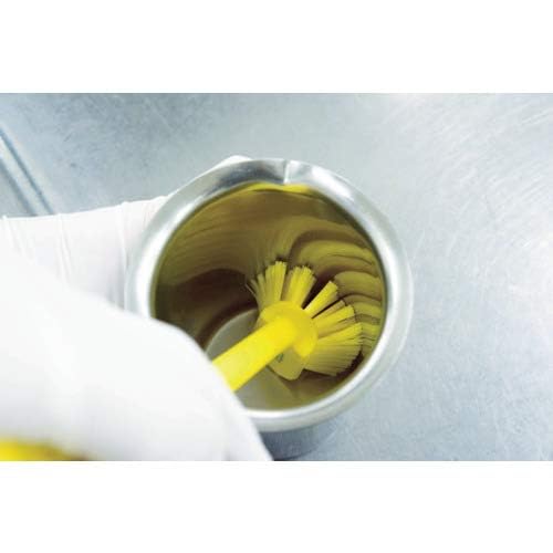 Image of Remco 2 25 /64 in W Dish Brush, Medium, 8 in L Handle, 3 1 /8 in L Brush, Yellow, Plastic 42376-1 Each