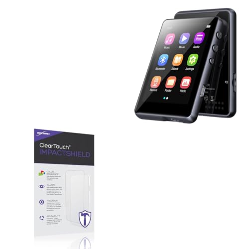 BoxWave Screen Protector Compatible with JOLIKE M4 mp3 Player mp4 - ClearTouch ImpactShield (2-Pack), Impenetrable Screen Protector Flexible Film