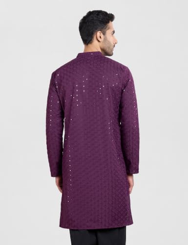 Image of Symbol Premium Men's Embroidery Sequined Long Kurta